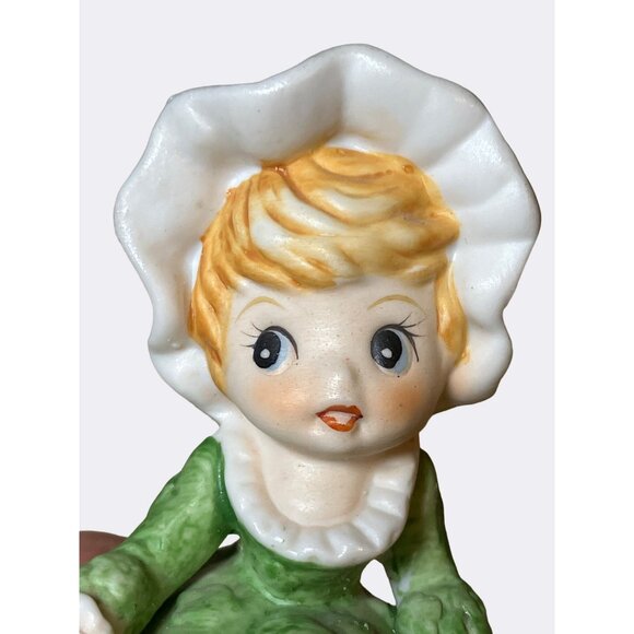 Adorable Pair Of Bisque Porcelain Girls With Bloomers - Picture 3 of 13